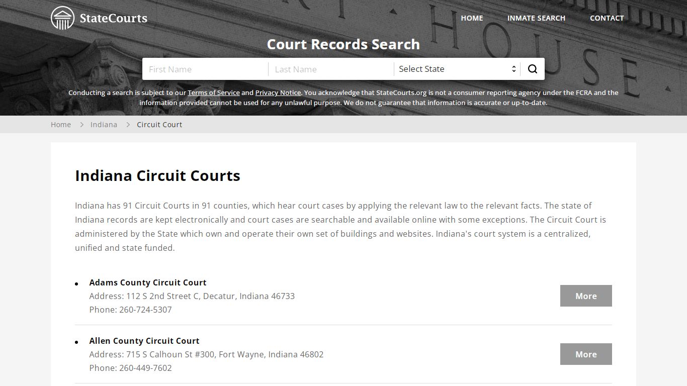 Indiana Circuit Courts - StateCourts